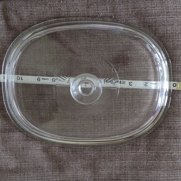 Pyrex Corningware glass oval lid 11 x 9, DC 1 1/2c - Picture 4 of 8